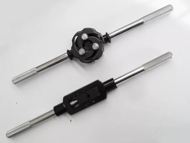 Juego de machos y matrices de 60 piezas, herramienta de roscado de acero con rodamiento estándar Imperial métrico Sae