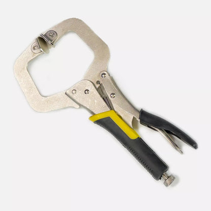 Heavy Duty C-CLAMP Combo 2pc 11 inch + 4pc 6 inch, Locking Plier Welding Holder