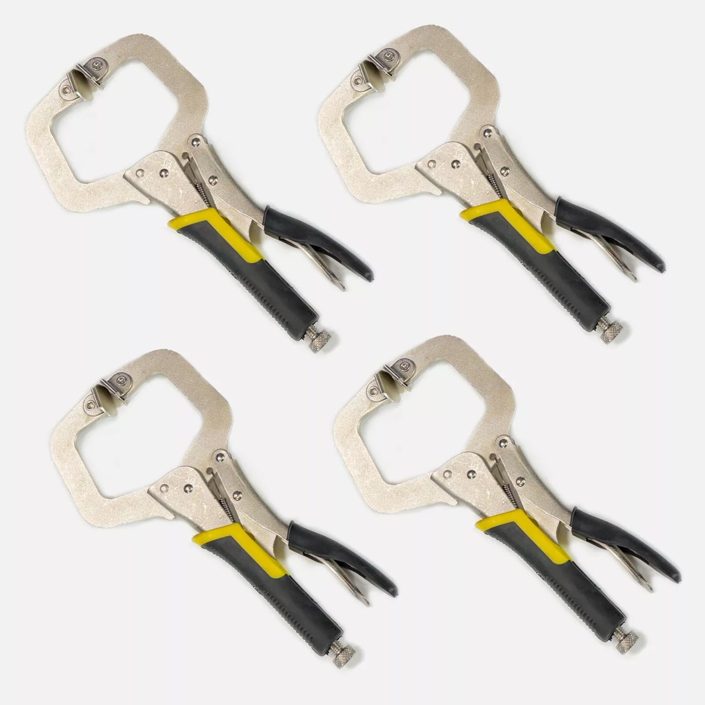 2PC&4PC&6PC&12PC Heavy Duty 6" C CLAMP, Swivel Pad Extra Thick Locking Plier Welding Holder